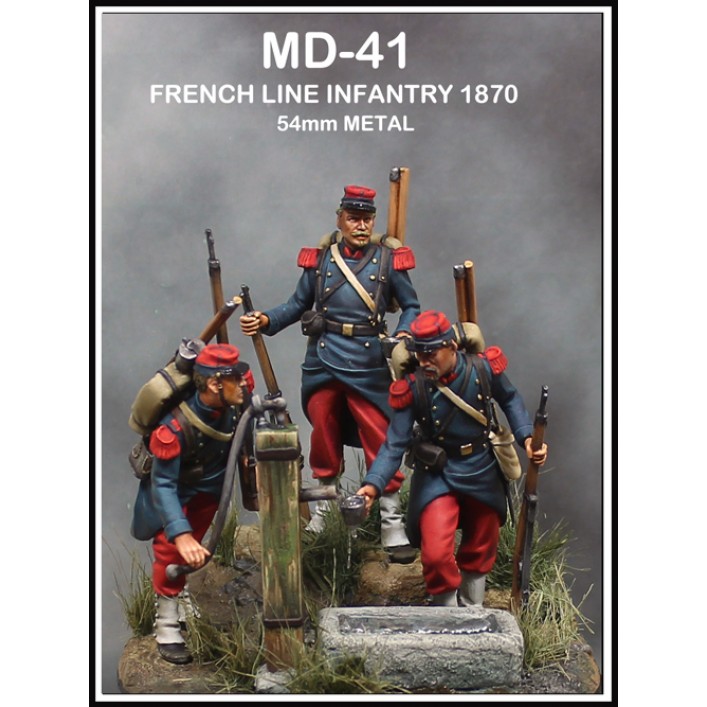 MD 41. Infantería de línea francesa, 1870 (figuras sin montar ni pintar)